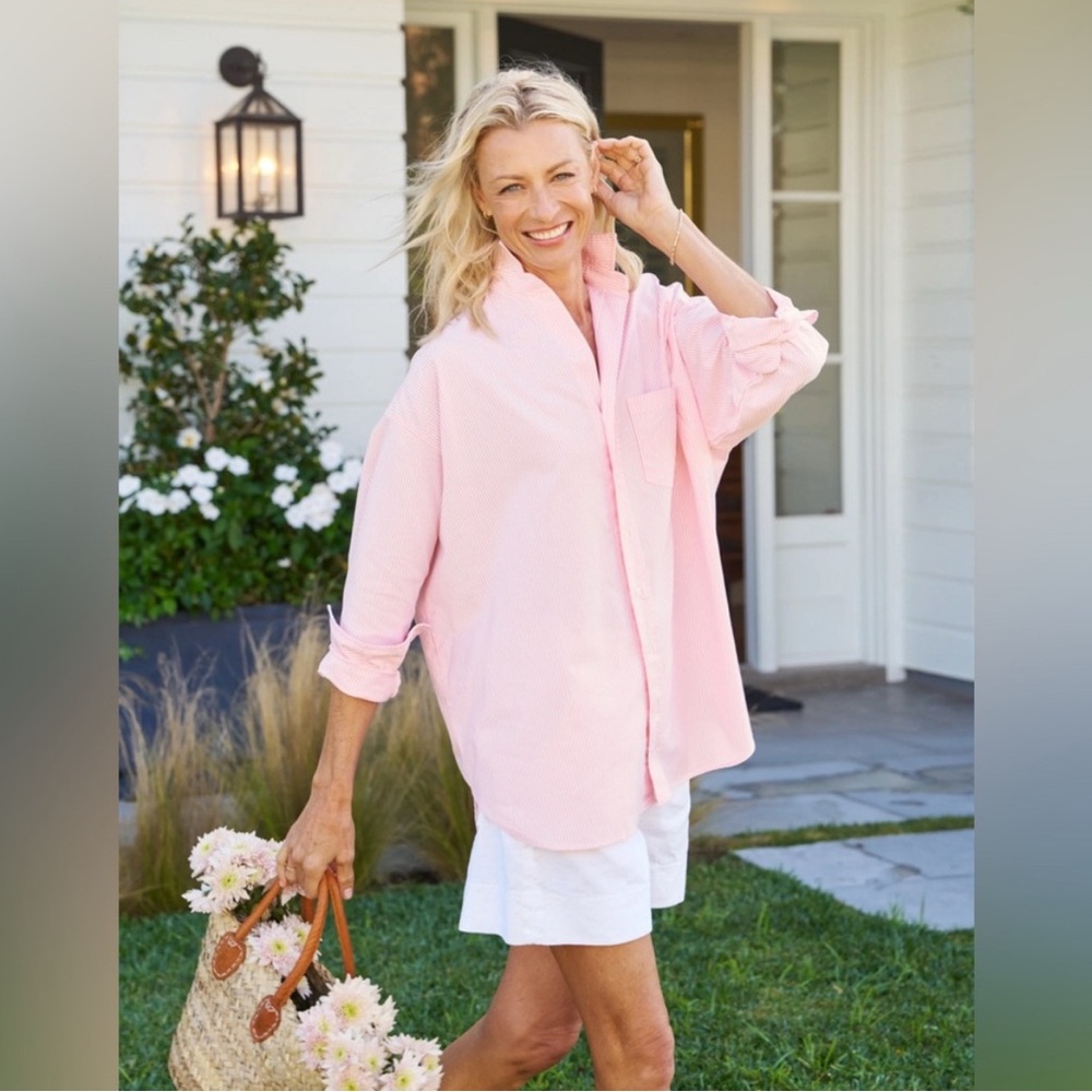 Frank & Eileen Shirley Light Pink Oxford Button-Up Shirt